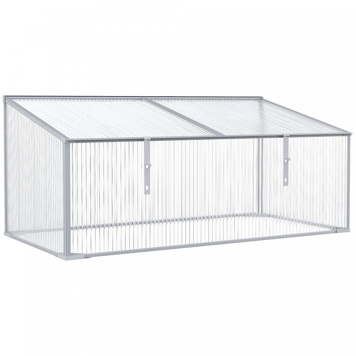 Outsunny 39''x23.5''x17.25'' Outdoor & Indoor Greenhouse For Plants Larger Room With Adjustable Sunshine Board, Cold Frame