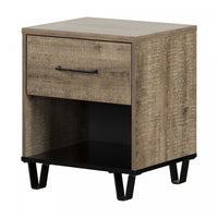 Arlen 1-drawer Nightstand - Weathered Oak 