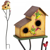 Outsunny Outdoor Bird House with Pole, 57