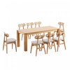 Colbert and Rockaway Modern Industry Chic 9-Piece Dining Set in Natural