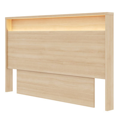 Gael Headboard with Integrated Lighting | Gael, Tete de lit avec etageres et eclairage integres
