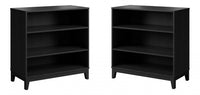 Modulr 2 Adjustable Shelves Bookcase - Black Oak 