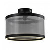 Cora Integrated Led Semi Flush Mount, Silver