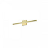 Dainolite Arandel Vanity Light 18w LED Aged Brass Frosted Acrylic Diffuser Lamp