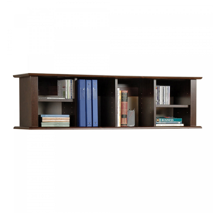 Wall Mounted Desk Hutch - Espresso