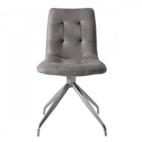 Odette Grey Tufted Upholstered Dining Chair (Set of 2) 