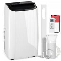 HOMCOM 14000 BTU AC Unit, Portable Air Conditioner with WiFi Control, White