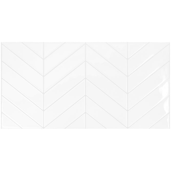 Smart Tiles Peel and Stick 2-Sheet 23 x 12 Backsplash - Blok Chevron