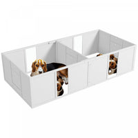 Pawhut Whelping Box For Dogs And Puppies, Dog Whelping Pen, Dog Birth Supplies Indoor With Removable