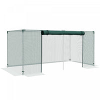 Outsunny 8' X 4' Plant Protection Tent Crop Cage With Door, Green