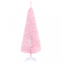 Homcom Pencil Christmas Tree, Slim Xmas Tree With Realistic Branches
