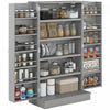 HOMCOM Kitchen Pantry Storage Cabinet w/ 5-tier Shelving Grey