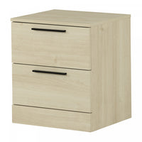 Step One Essential 2-drawer Nightstand - Bleached Oak 