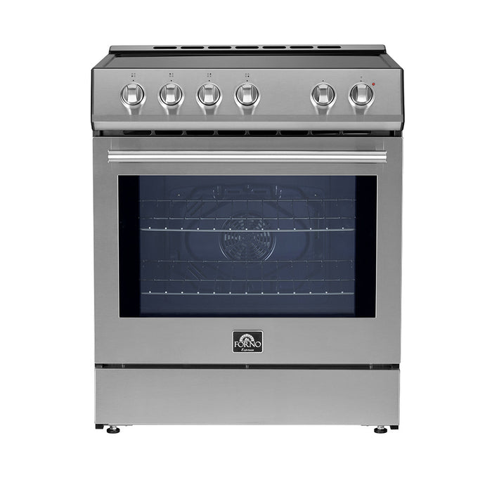 Forno Leonardo Espresso 30\" Slide-In Induction Range, Stainless Steel -FFSIN0982-30
