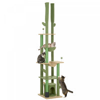 Pawhut Floor To Ceiling Cat Tree, 89
