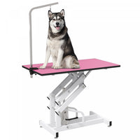 Pawhut Dog Grooming Table, Deluxe Professional Pet Grooming Table For Larger Dogs Z-lift Hydraulic W