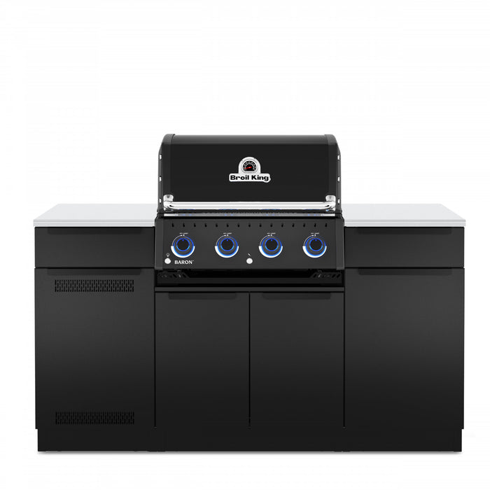 Broil King Baron 420i Shadow 4-Burner Built-In 40,000-BTU Natural Gas BBQ - 875817 Grill