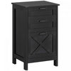 HOMCOM 3 Drawer File Cabinet Filing Cabinet for A4 Letter Size Black
