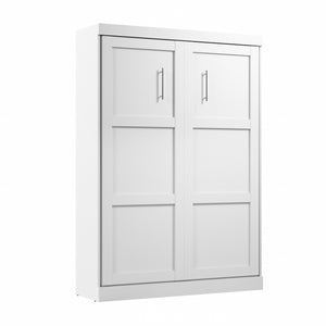 Bestar Pur Full Murphy 59-Inch Wall Bed - White