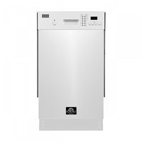 Forno Polo 18 in. Dishwasher in White, Front Control, 8 Place Settings, 52 dBa - FDWBI8041-18WHT 
