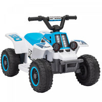 Qaba 6v Kids Atv Quad, 4 Wheeler Battery Powered Ride-On Electric Ride On Car With Led Headlights, F