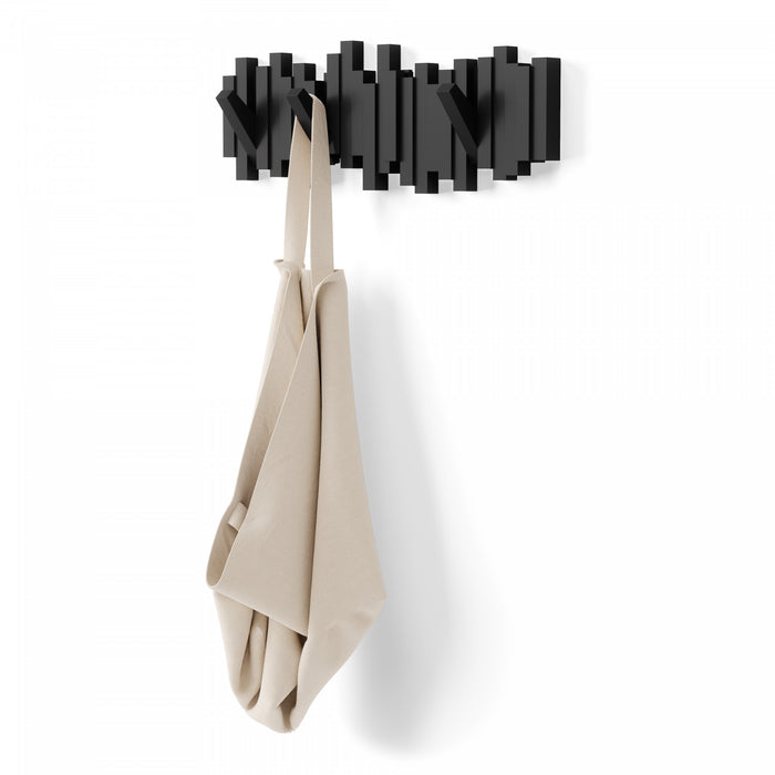 Umbra Modern Sticks Wall-Mounted Coat Rack - Black