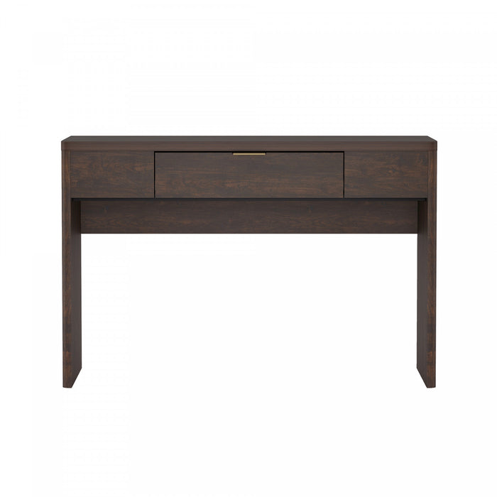 Evelyn Modern 47\" Writing Desk in Brown (1-Drawer)