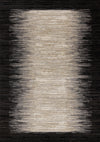 Amelia Dense Black Beige Border Area Rug - 5'3\" x 7'7\"