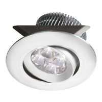 Dainolite Smpled 8 Pot Light White Dimmable Adjustable Tilt Angle Lamp