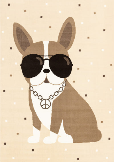 Forte Kids Swaggy Dog Area Rug - 3'11" x 5'7"|Carpette Forte à motif de chien confiant pour enfants - 3 pi 11 po x 5 pi 7 po