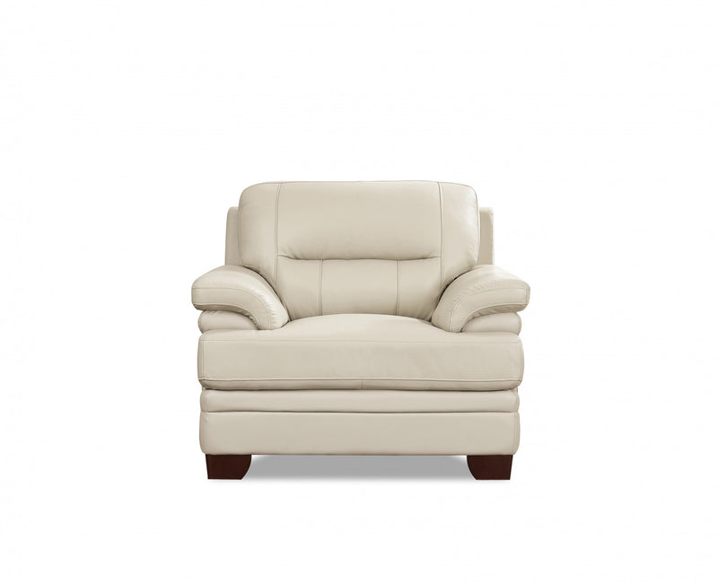 Hydeline Luxor Leather Chair - Vanilla