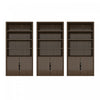 Rivington Modern 40\" Bookcase Cabinet in Walnut - Set of 3