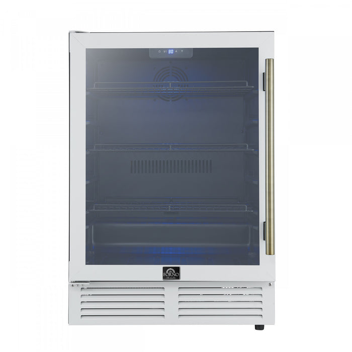Forno Frescolino 24\" Beverage Cooler,White, 188 Can Capacity, -FWCDR6665-24WHT