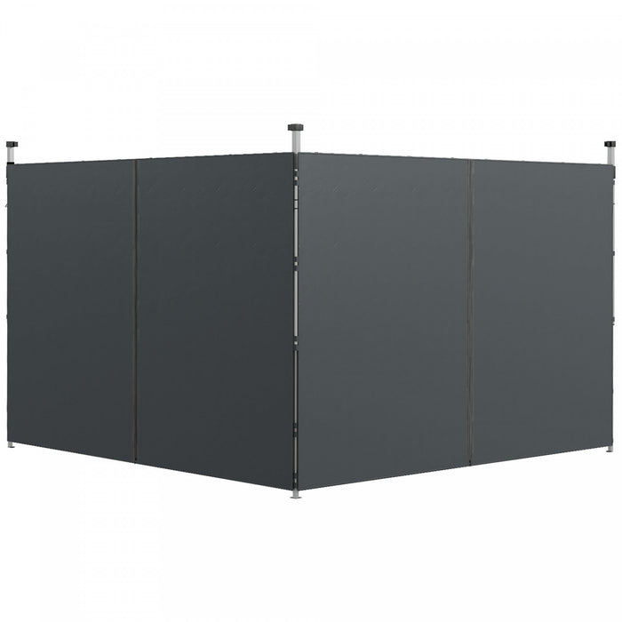 Outsunny 10'x20' Or 10'x10' Pop Up Canopy Side Panels Replacement, Grey