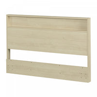 Fusion Headboard With Storage Shelf - Bleached Oak 