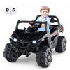Costway 12v Kids Ride On Truck With Remote Control Slow Start Safety Belt Rear Storage Black