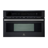 Forno Oliena Espresso Black 30-Inch Built-In Microwave, 1.6 cu.ft - FMWDR3093-30BLK 