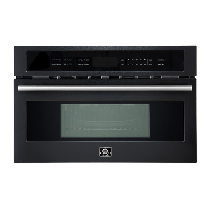 Forno Oliena Espresso Black 30-Inch Built-In Microwave, 1.6 cu.ft - FMWDR3093-30BLK
