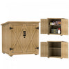 Outsunny Wood Outdoor Storage Cabinet Potting Shed with Adjustable Shelf