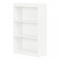 Axess 3-shelf Bookcase - Pure White 