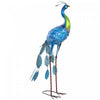 Outsunny Peacock Garden Statue, 32.7\" Standing Steel Lawn Ornament