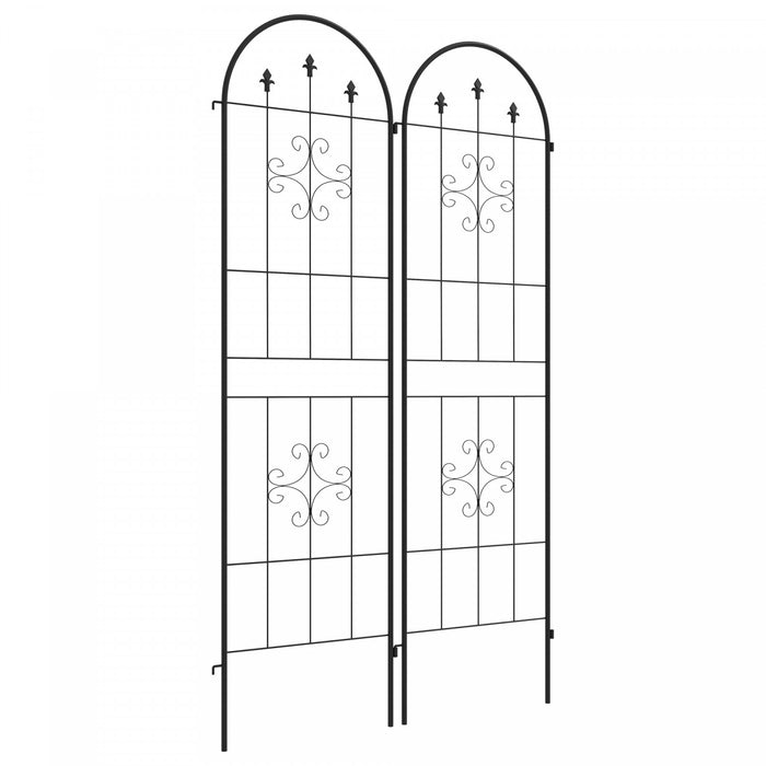 Set Of 2 Garden Trellis Metal Trellis For Climbing Plants Flowers
