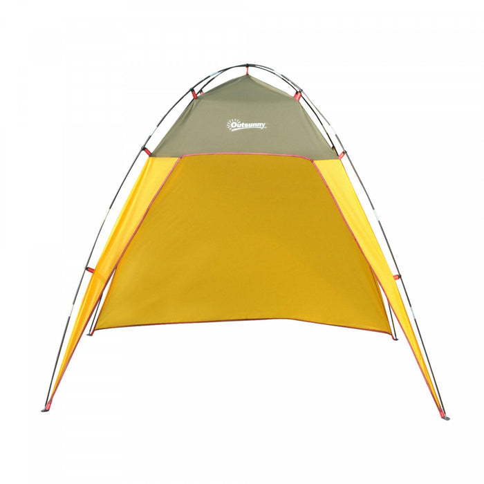 Outsunny 7x7x5.5ft Outdoor Folding Pop Up Beach Tent Sun Shade Shelter Patio Camping Canopy Fast Pitch Tent
