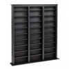 27 Adjustable Shelves Multimedia Storage - Black
