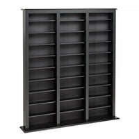 27 Adjustable Shelves Multimedia Storage - Black 