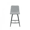 Corbin Mid Grey Upholstered Bar Stool (Set of 2) | Tabouret de bar Corbin rembourre gris moyen (ens. de 2)