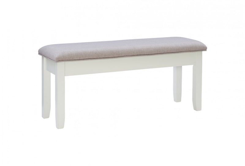 Jane Fabric Storage Dining Bench - Grey
