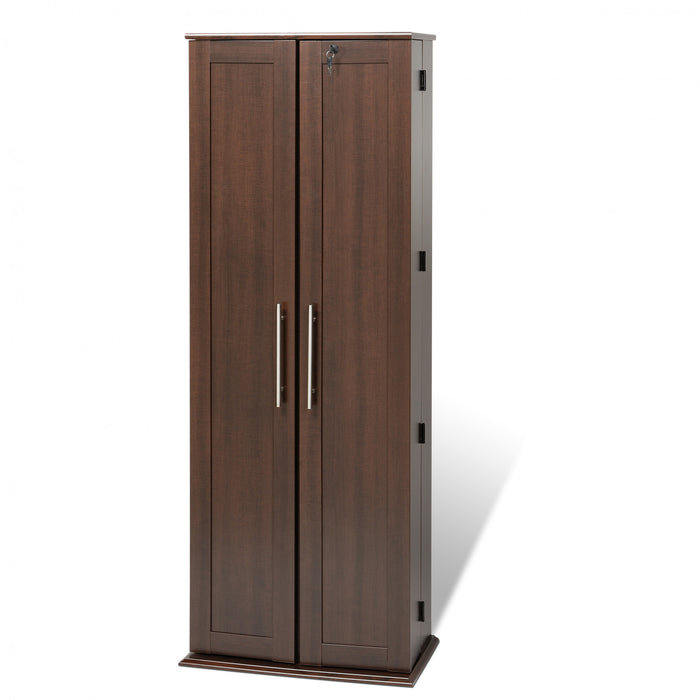 23-shelf Multimedia Storage - Espresso