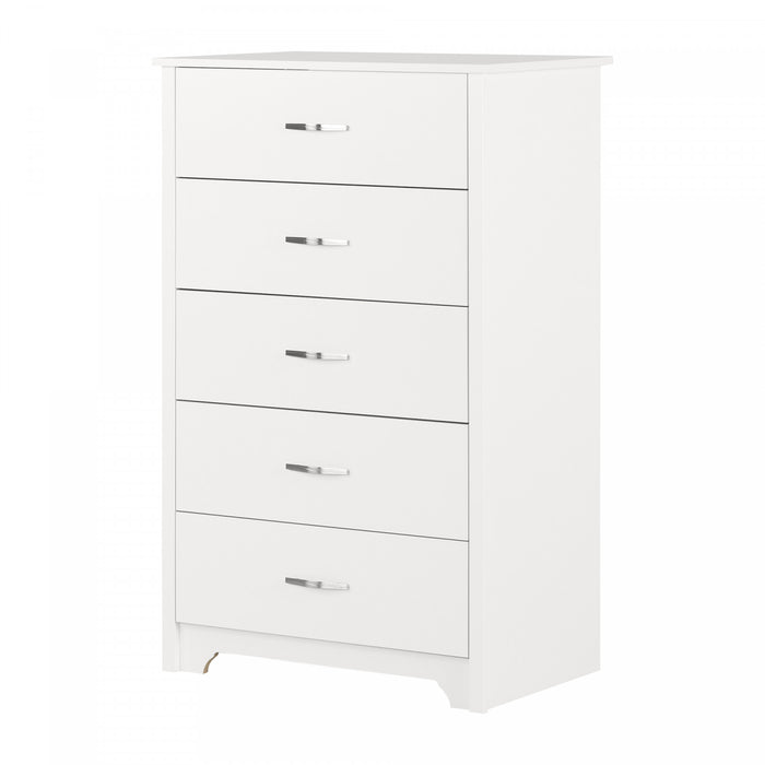 Fusion 5-drawer Chest - Pure White 