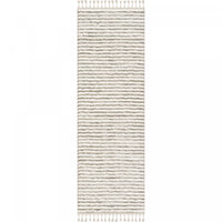 Quinto Beige Waves Shag Area Rug - 2'7